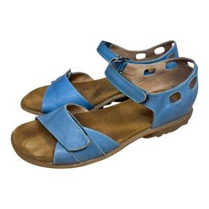 Wolky Motion Mary Jane Leather Comfort Shoes Black Adjustable Strap EU 40 US 9